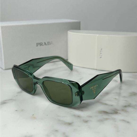NEW Prada PR17WS Symbole Sunglasses in Sage Green - Picture 1 of 8